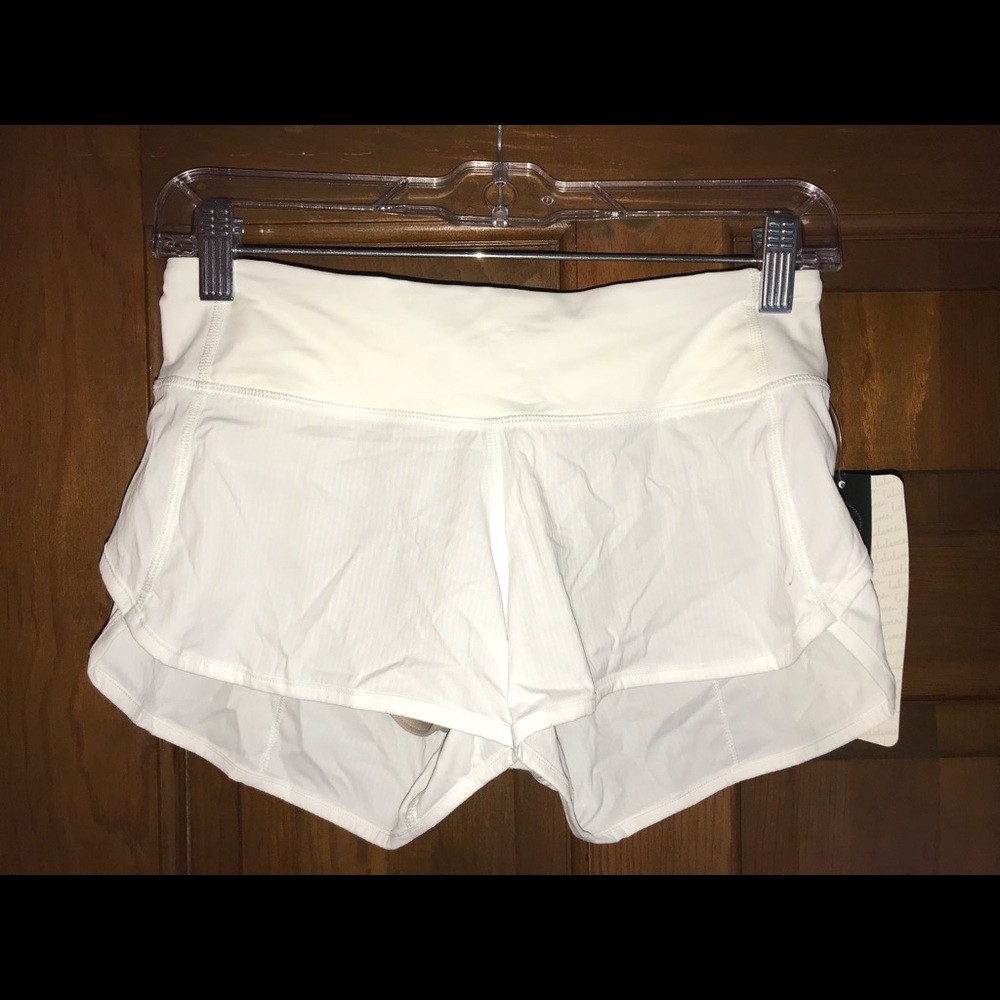 White Lululemon Short, Never Worn/New with Tags!